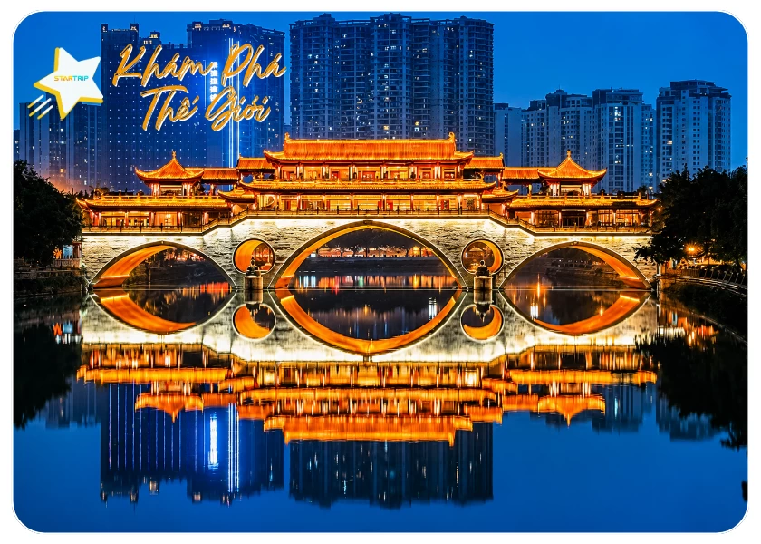 TOUR TRUNG QUỐC (Thành Đô-Cửu Trại Câu-Lạc Sơn Đại Phật-Công Viên Gấu Trúc)